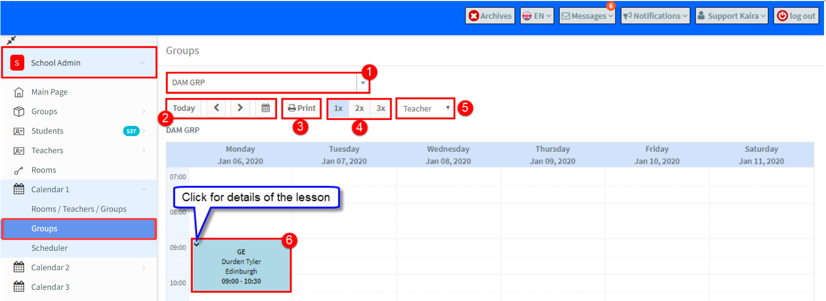 Calendar Groups